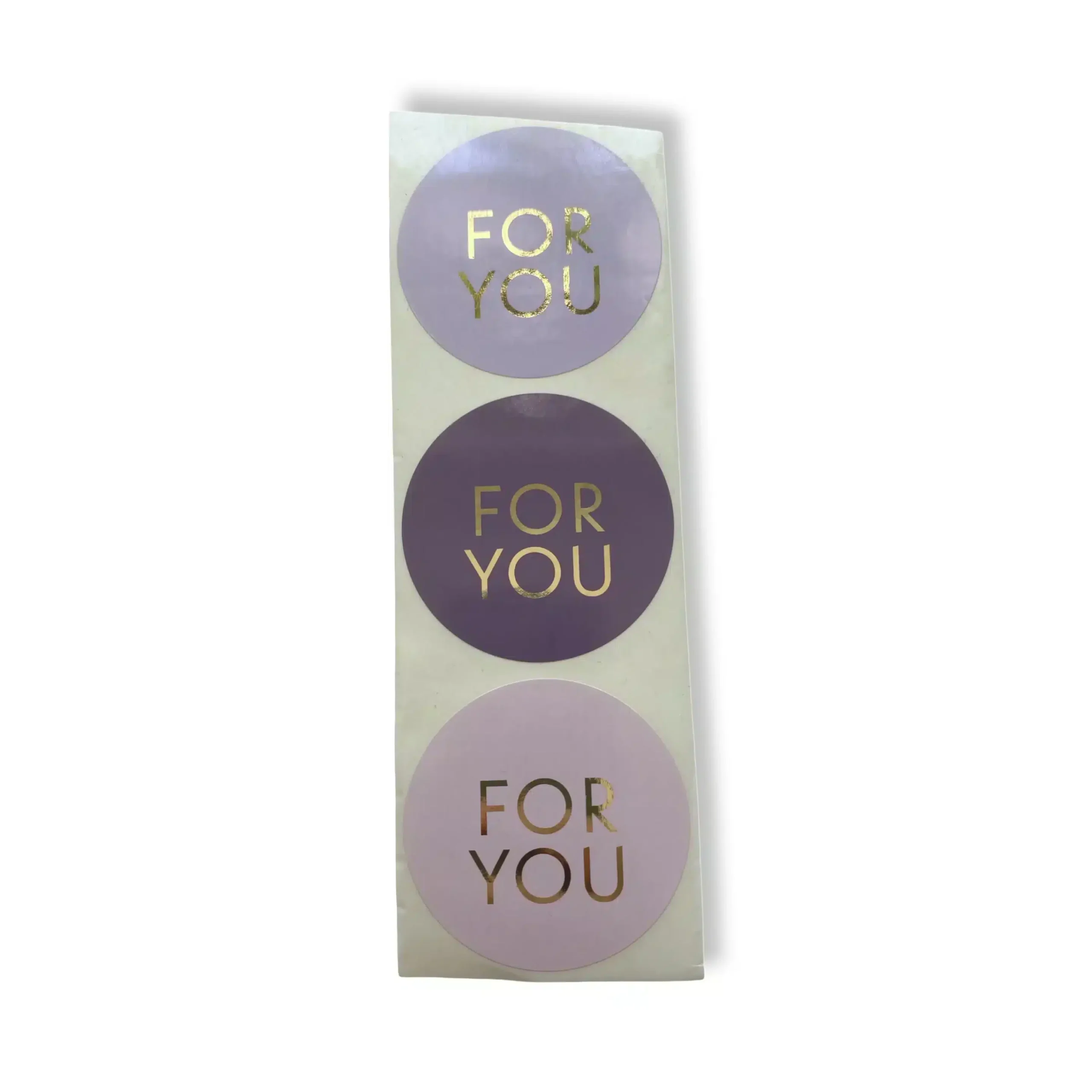 Sticker gold-Effekt FOR YOU lila 55mm