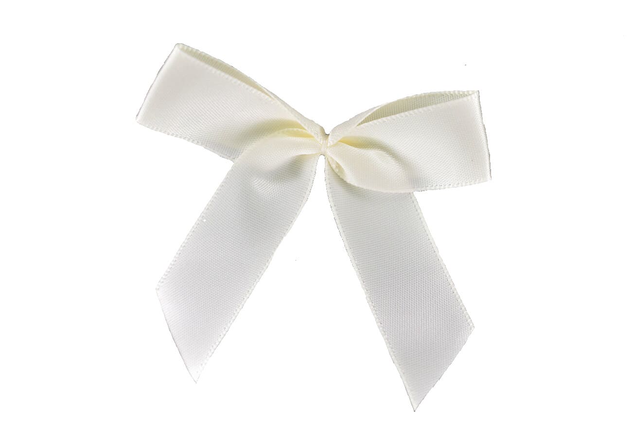 Schleife groß Ivory