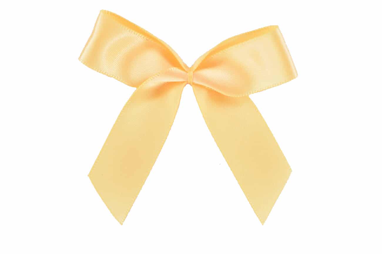 Schleife groß Pastellgelb