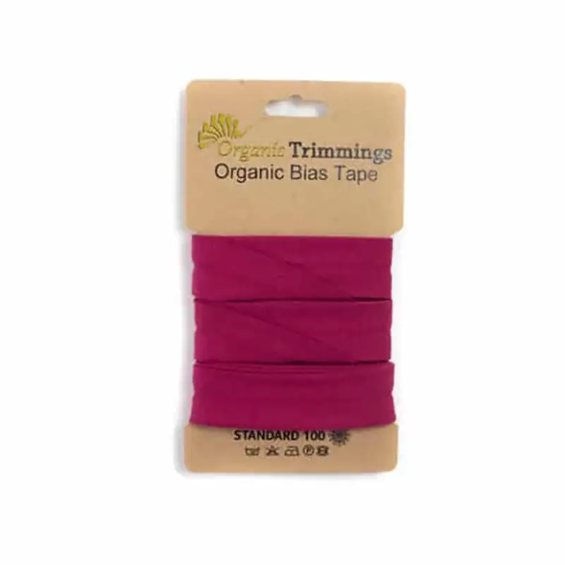 3m Bio- Jersey Schrägband/Einfassband Himbeere