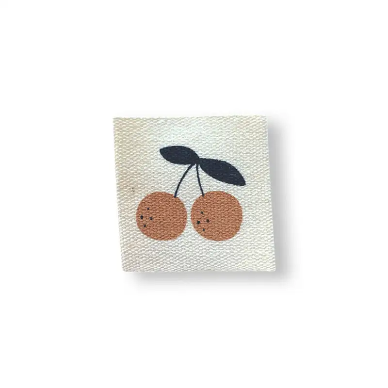 Baumwoll-Labels Kirsche