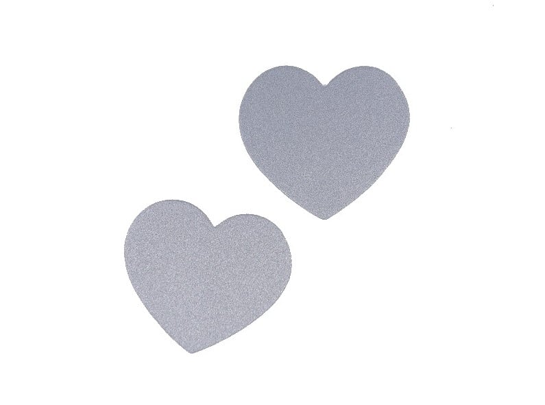 Reflektor-Labels "Herz" 2Stk.