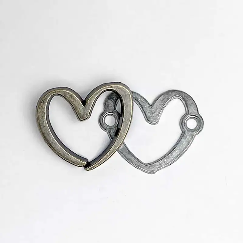 Metalllabel Herz klein gold