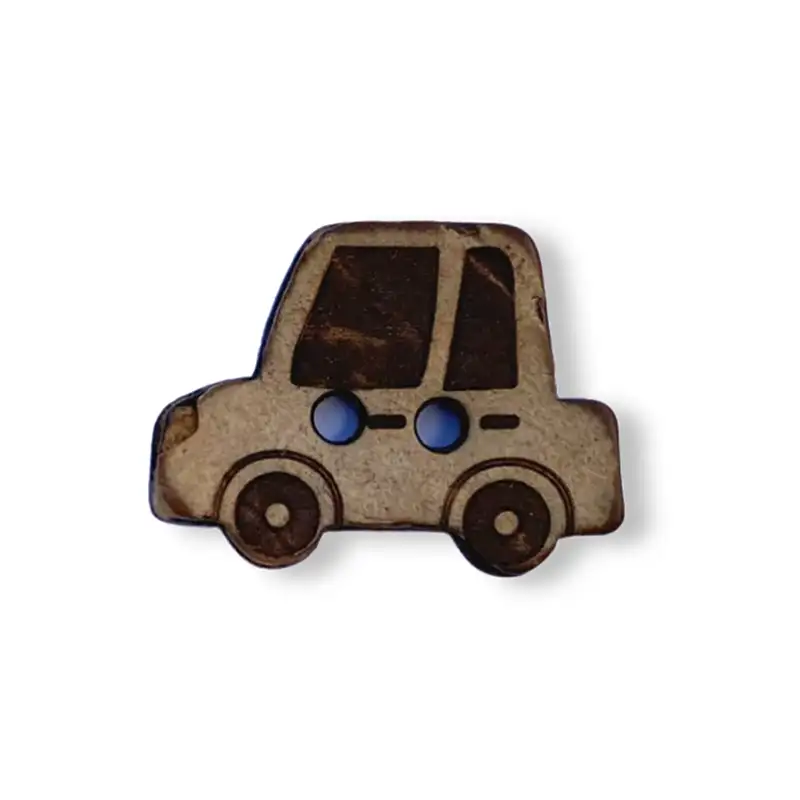 Kokos Knopf in Form eines Autos