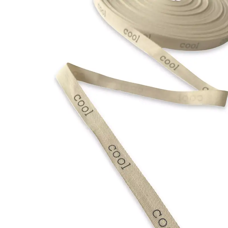 Baumwollband mit Aufdruck cool