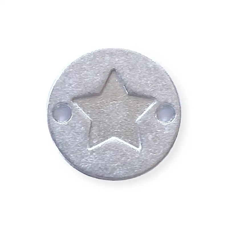 Metall-Tag Stern silber