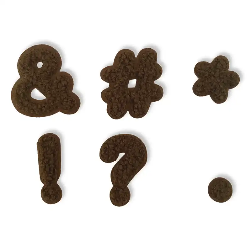 Loop-Patch Satzzeichen Braun