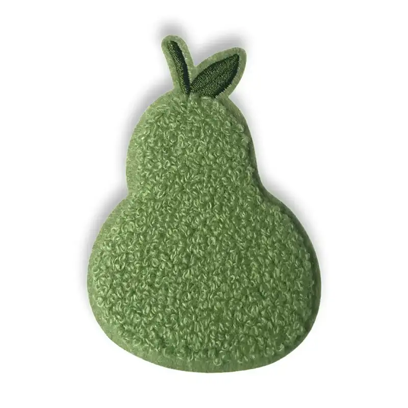 Loop-Patch in Form einer Birne in der Farbe grün