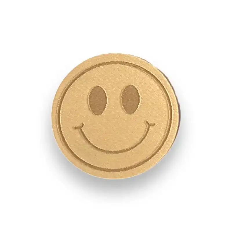 Weblabels Smiley gelb Iron-On