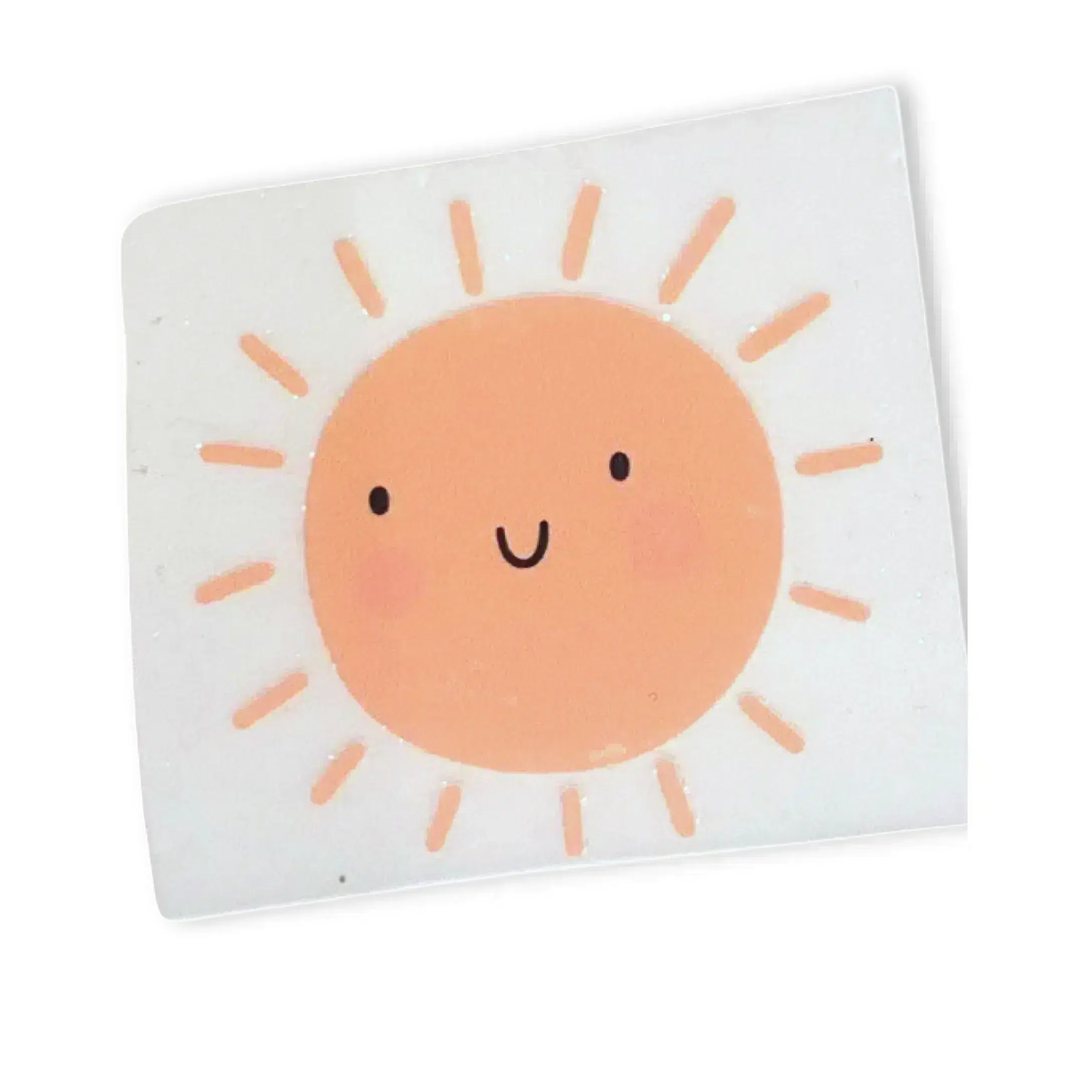 1 Bügelbild "lachende Sonne"