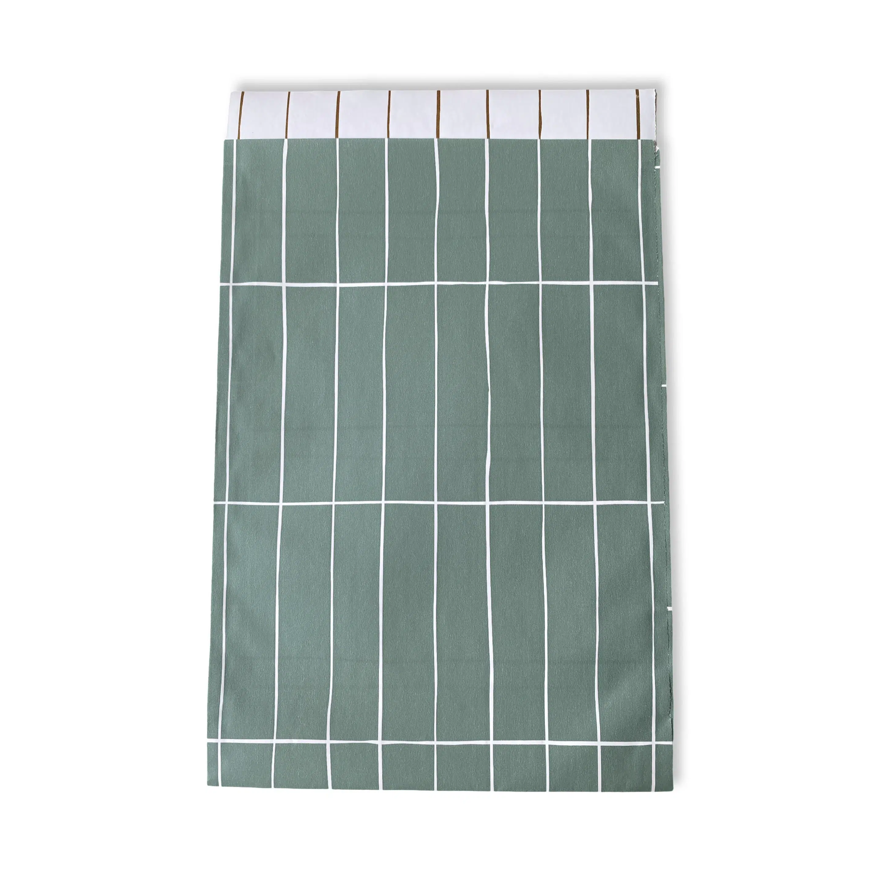 Papiertüte Grün Streifen/ Weiss 17x25mm