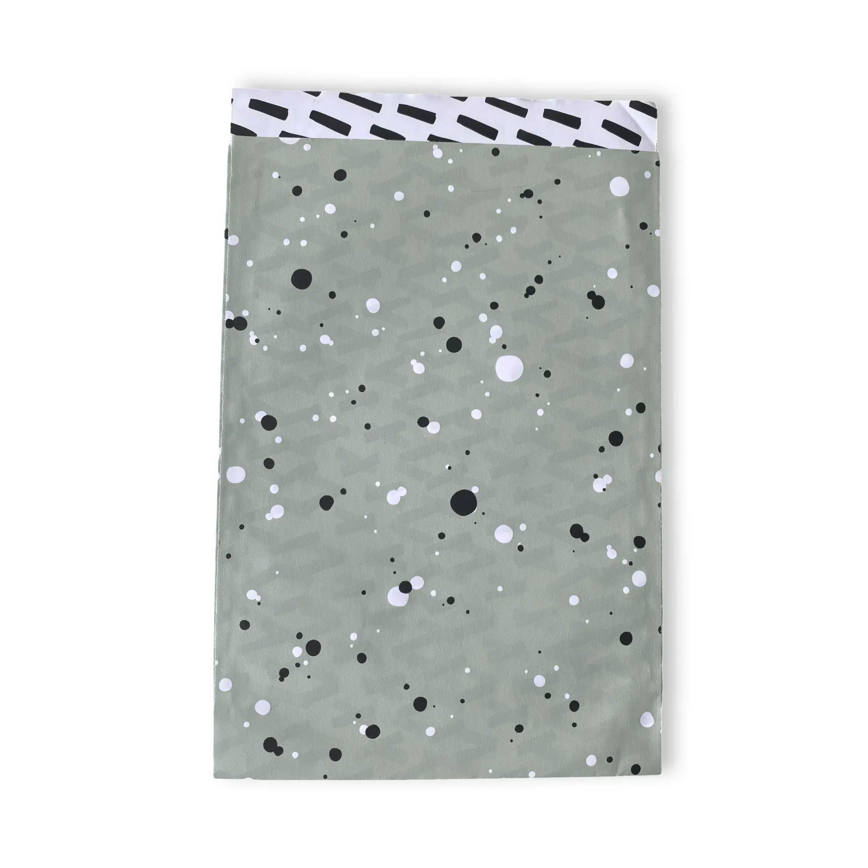 Papiertüte Grün Splash/ Weiss 17x25mm