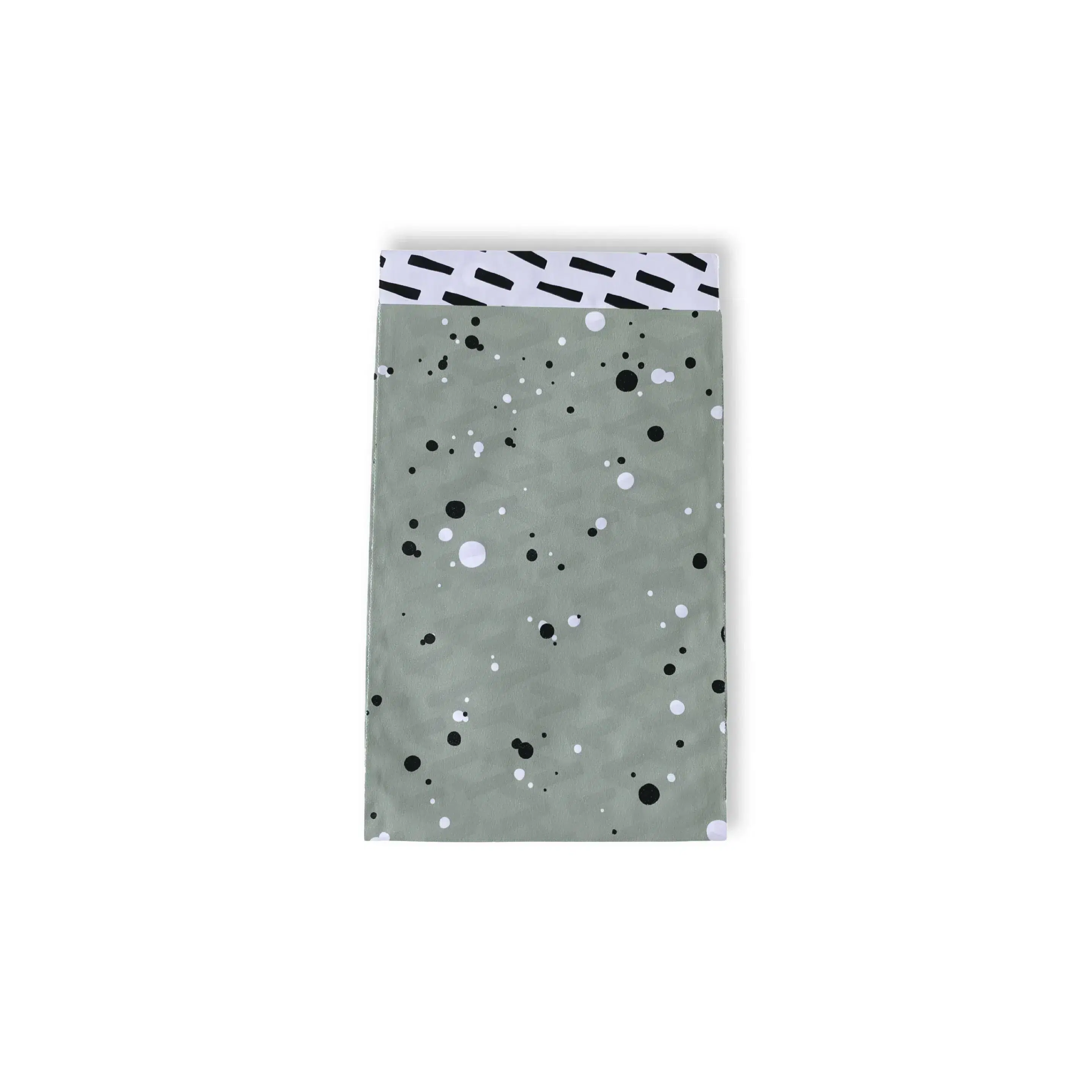 Papiertüte Grün Splash/ Weiss 12x19mm