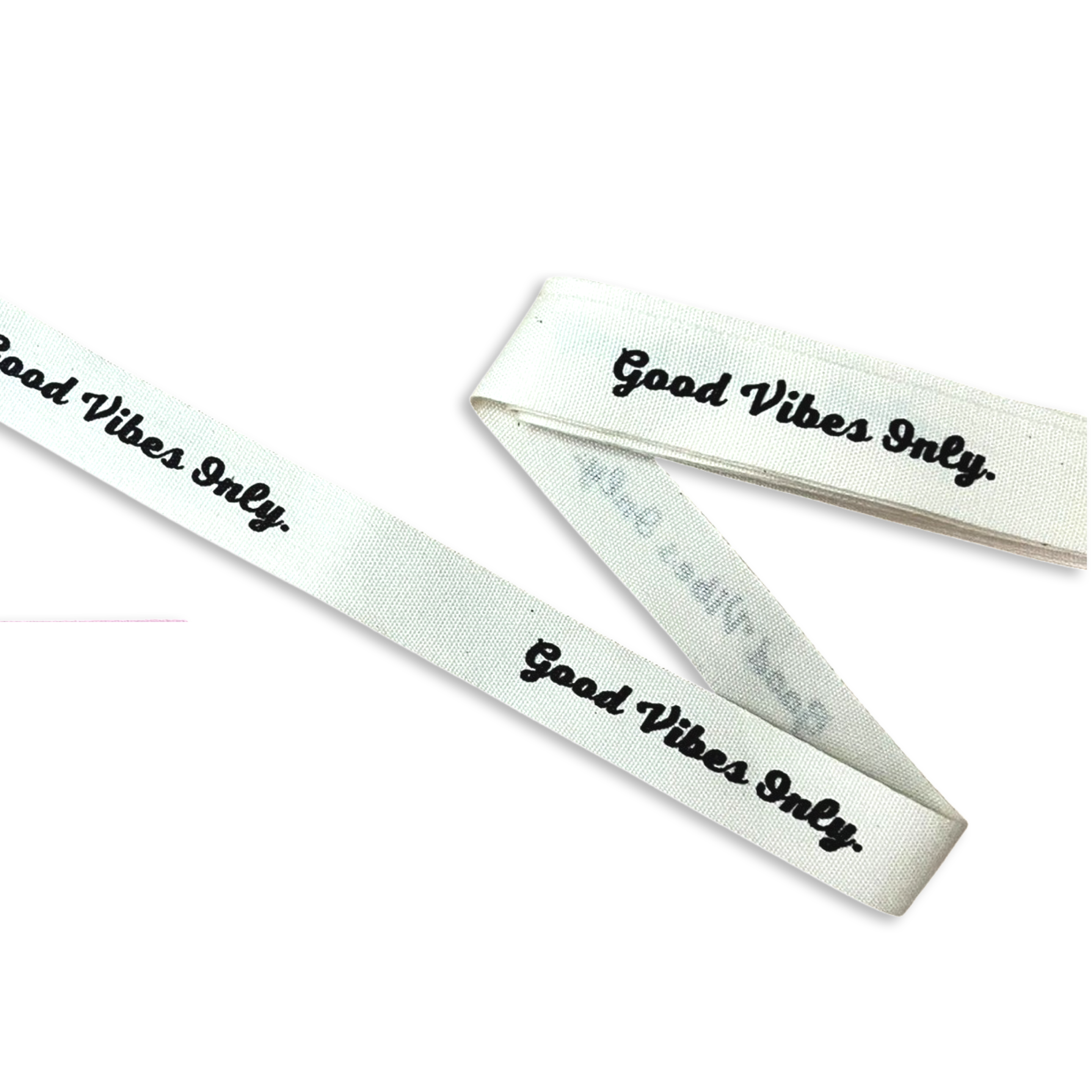 1m Baumwoll-Band ""Good vibes only"