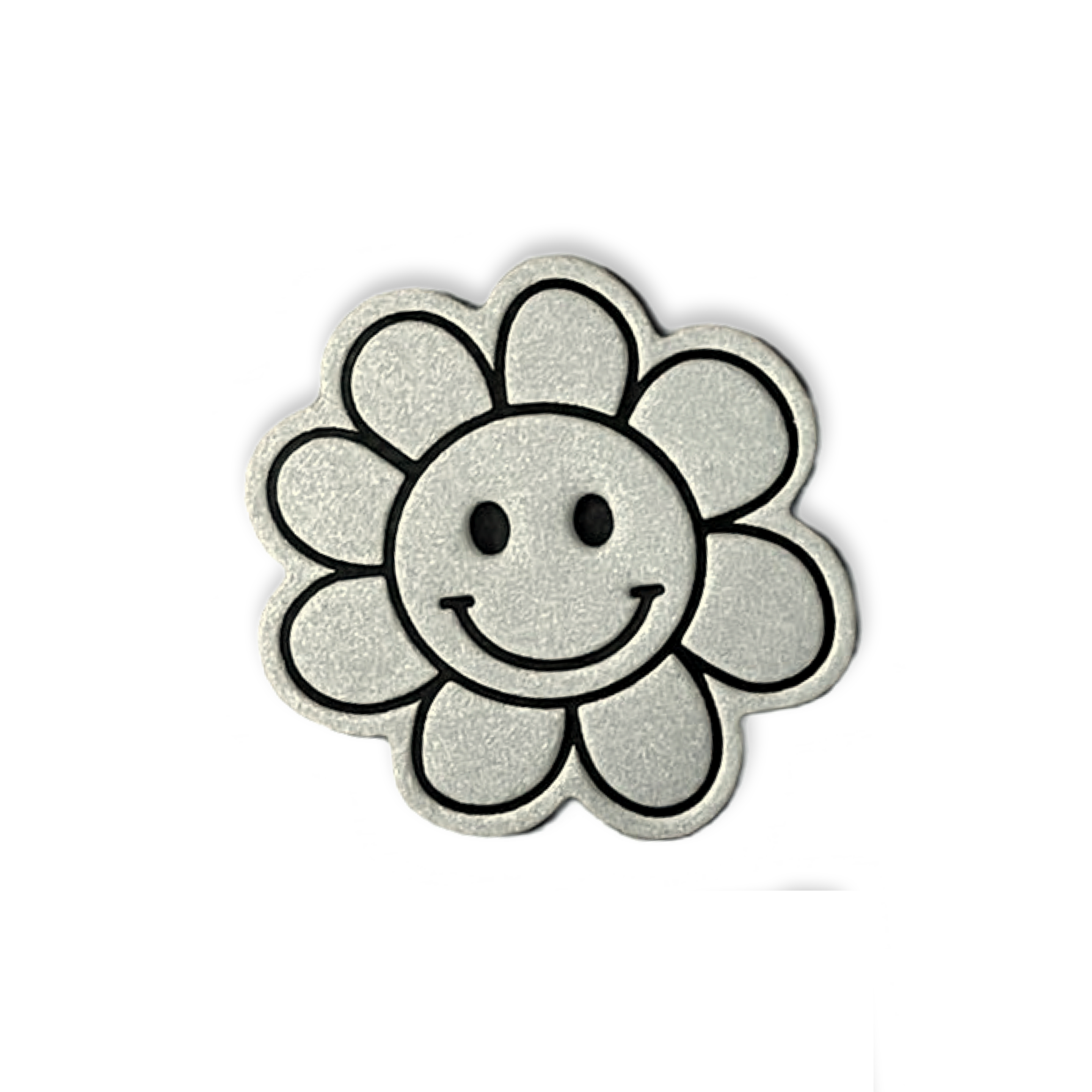 Reflektor-Labels "Blumensmiley" 2Stk.