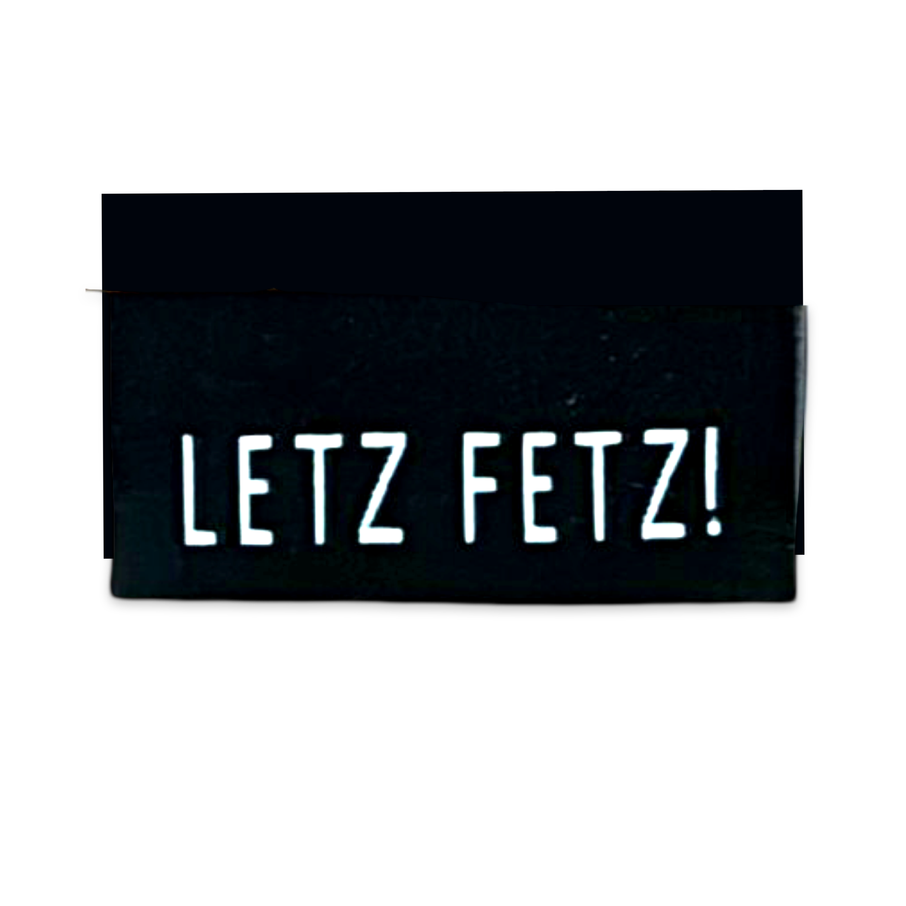 2Stk. Weblabels "Letz fetz" schwarz