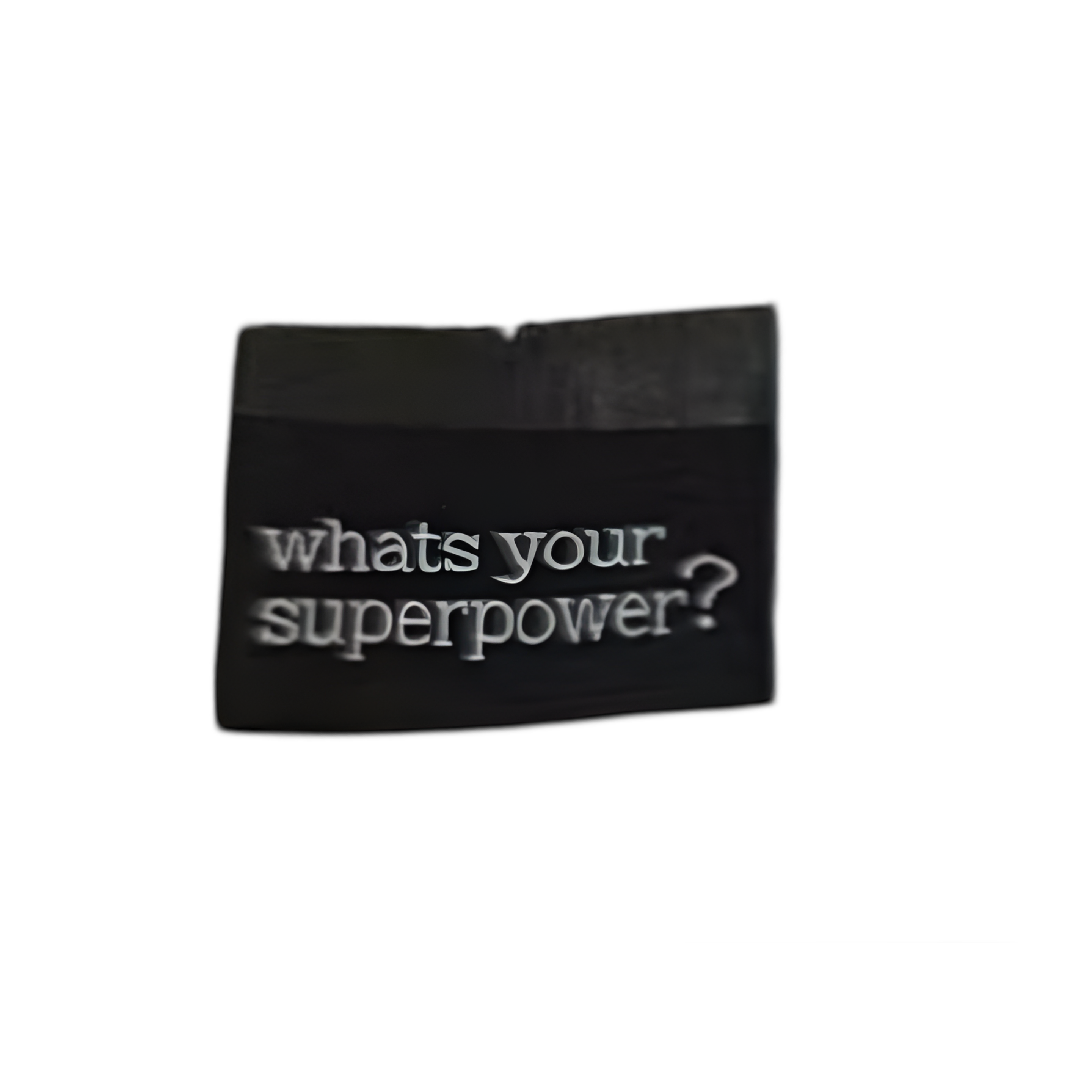 2Stk. Weblabels "whats your superpower?" schwarz