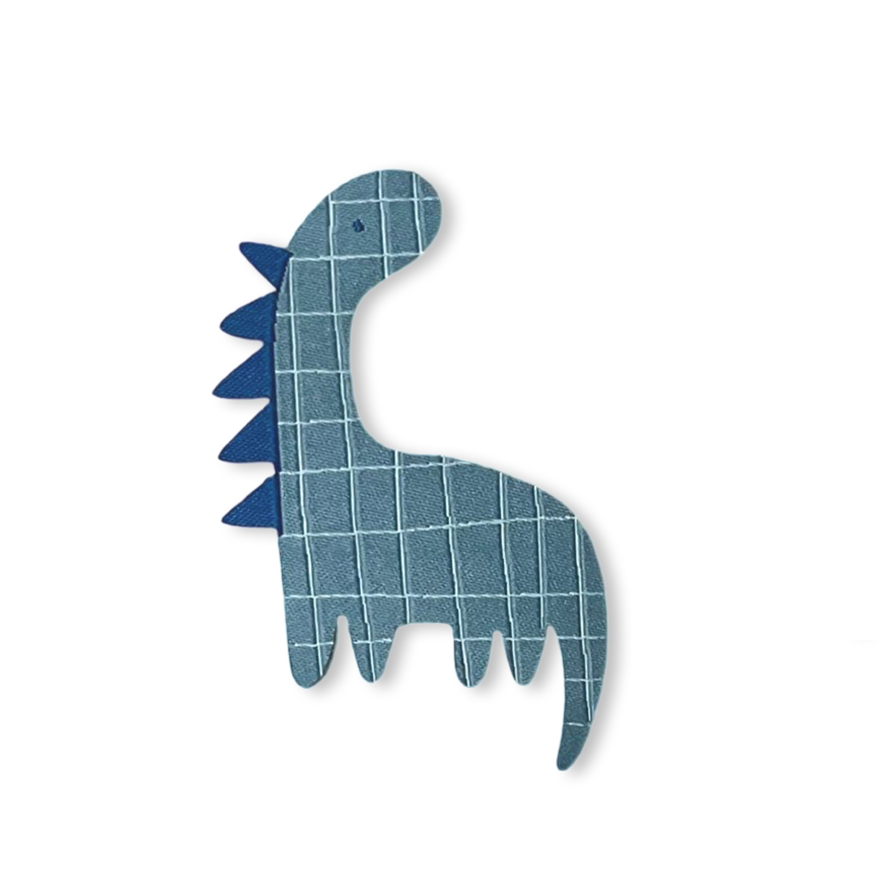 2Stk. Iron-on Weblabel "Dino Langhals"