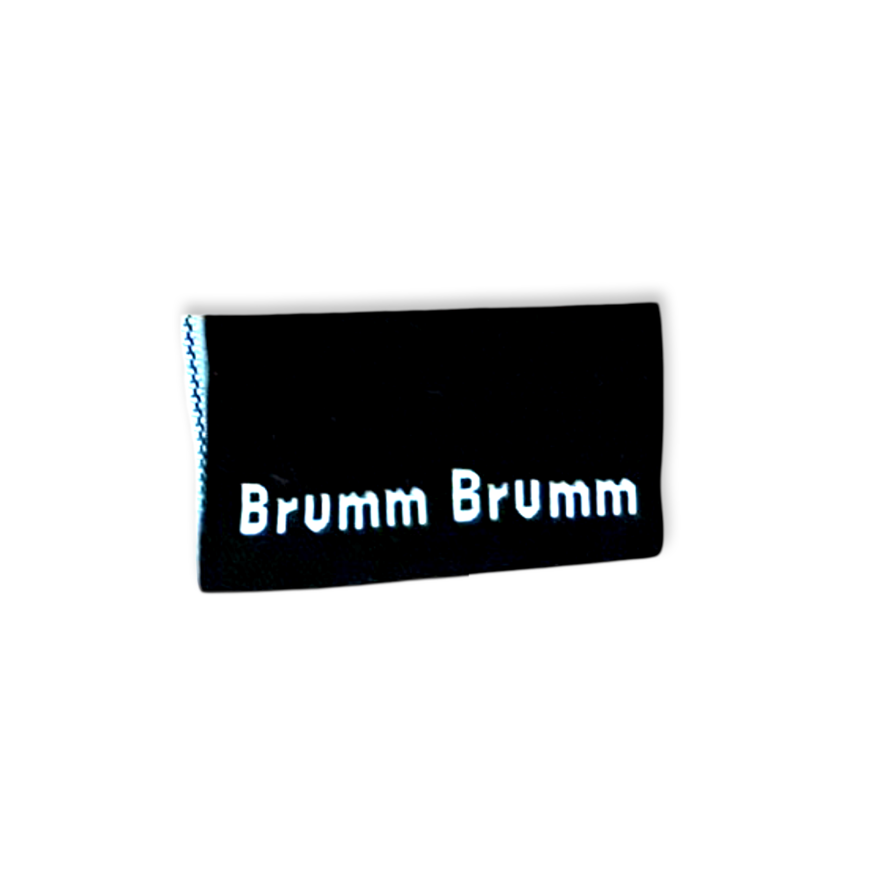 2Stk. Weblabels "brumm brumm" schwarz