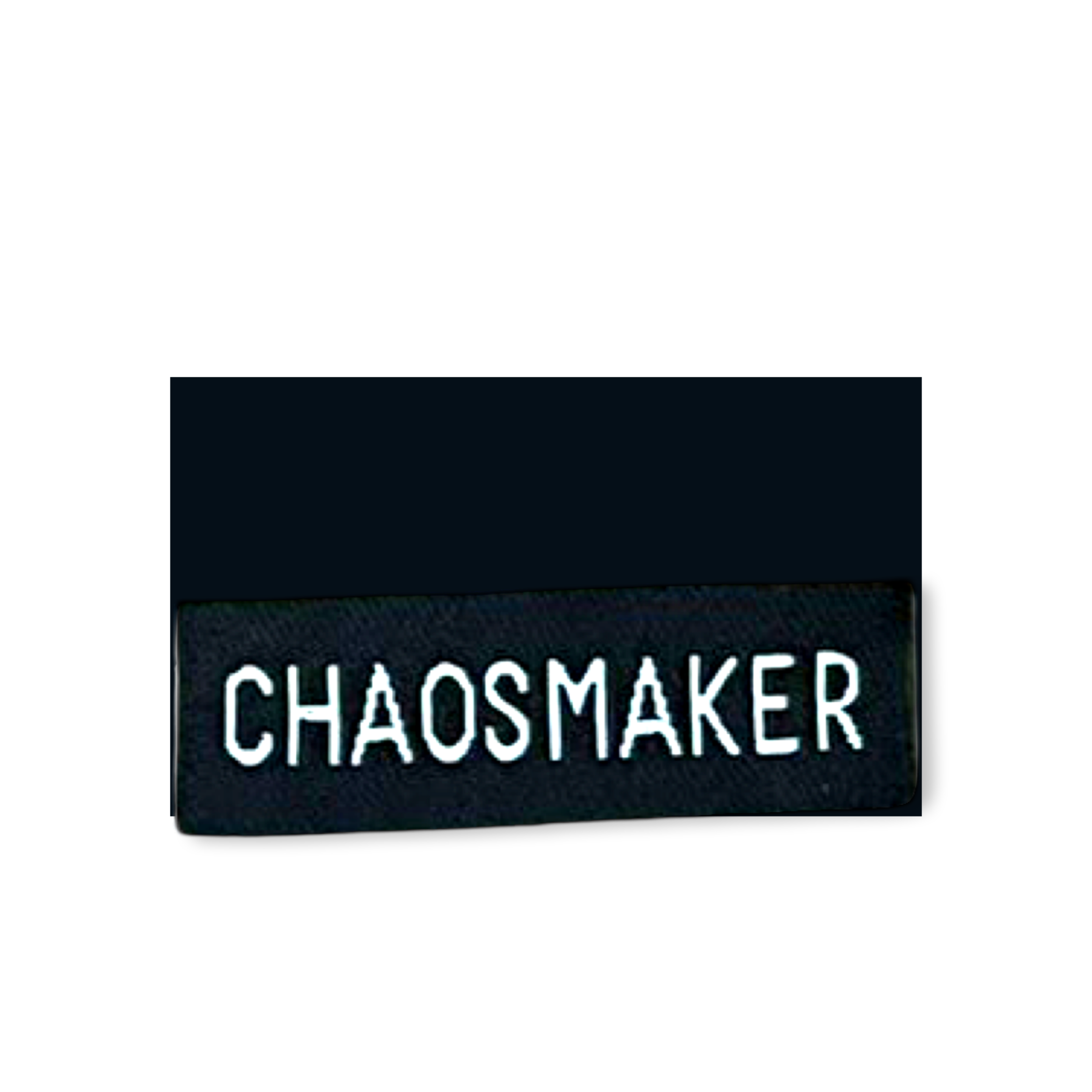2Stk. Weblabels "chaosmaker" schwarz