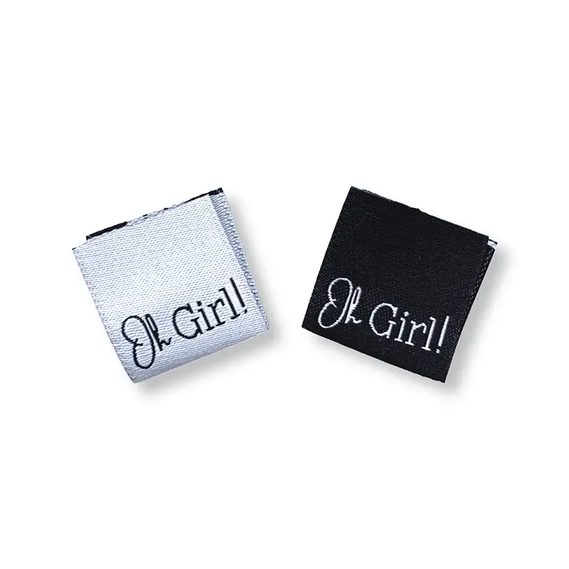 Weblabels 1x weiß und 1x schwarz Oh Girl