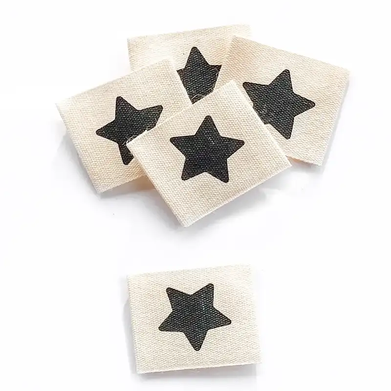 Baumwoll Labels Stern