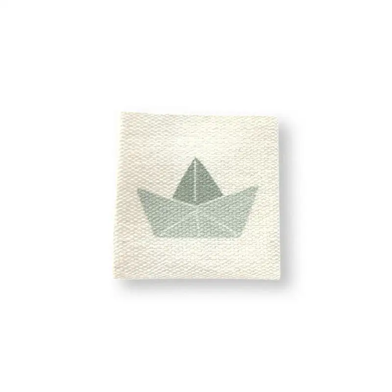Baumwoll-Labels Papierboot