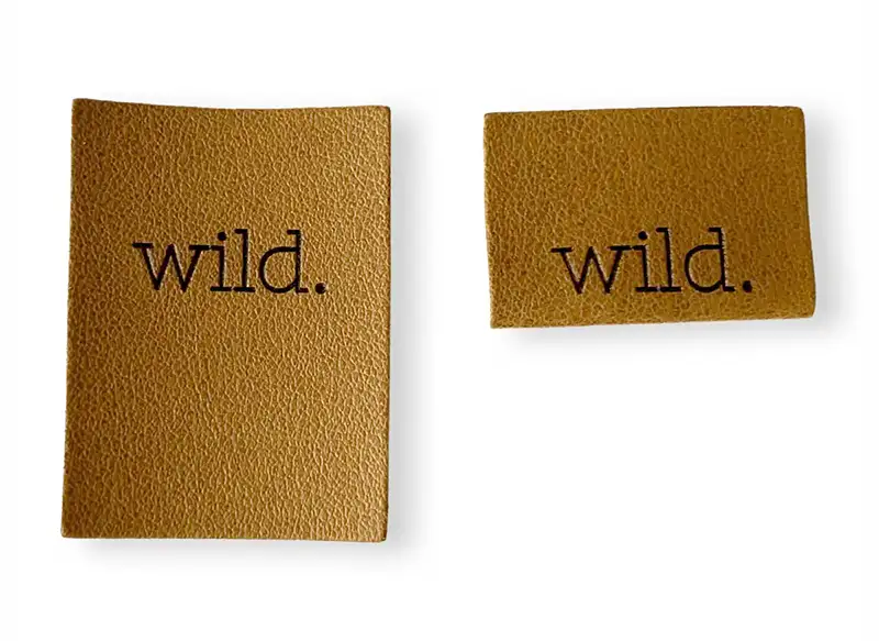 Aufnäher Kunstleder wild