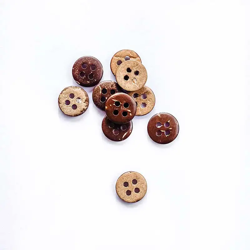 Kokos-Knöpfe braun 10mm