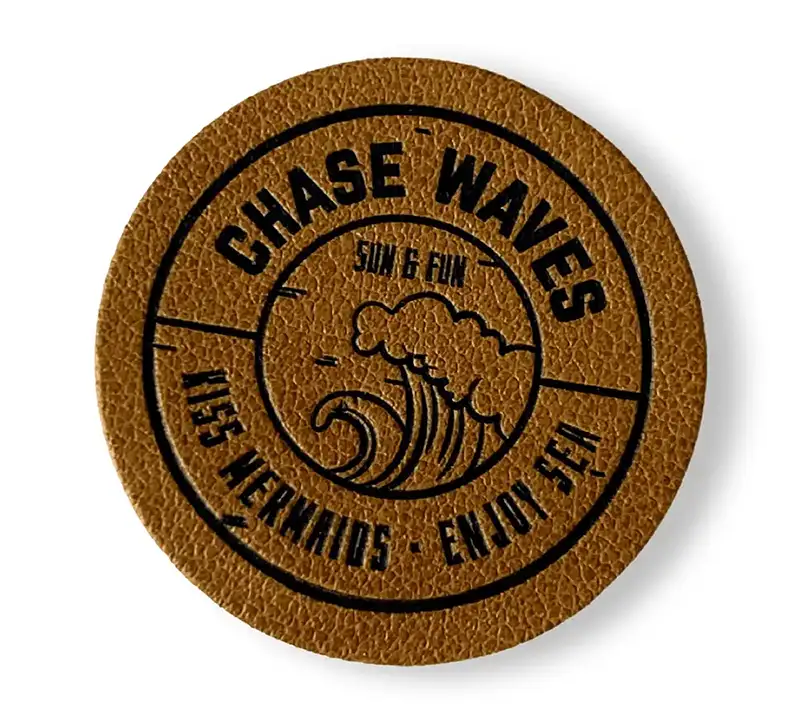 Aufnäher Kunstleder Chase waves
