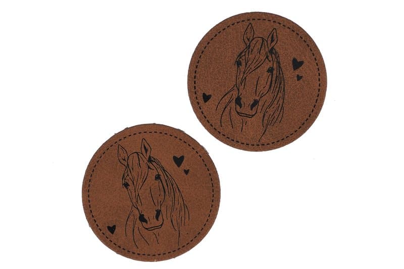 Kunstlederlabels "Florentine" 5Stk.