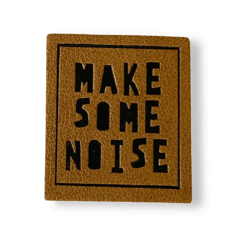 Aufnäher Kunstleder make some noise