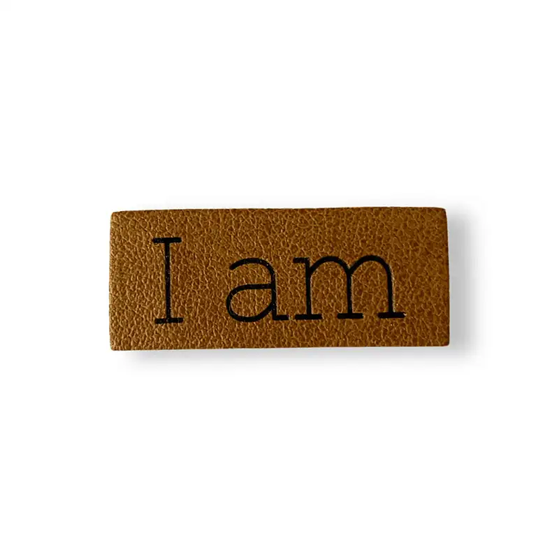 Aufnäher Kunstleder i am