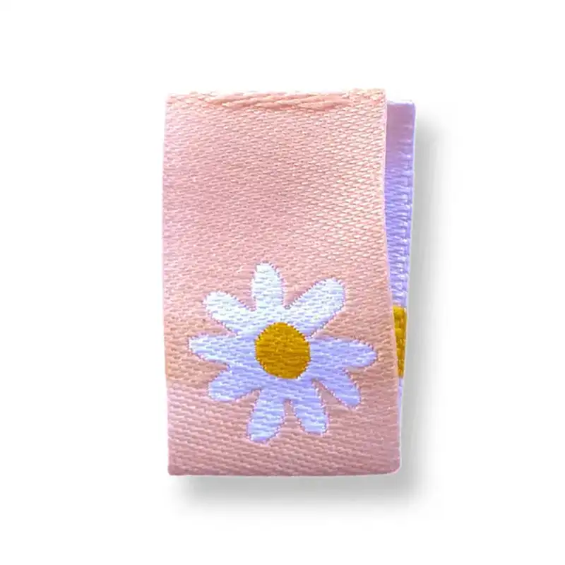 Weblabel Gänseblümchen rosa