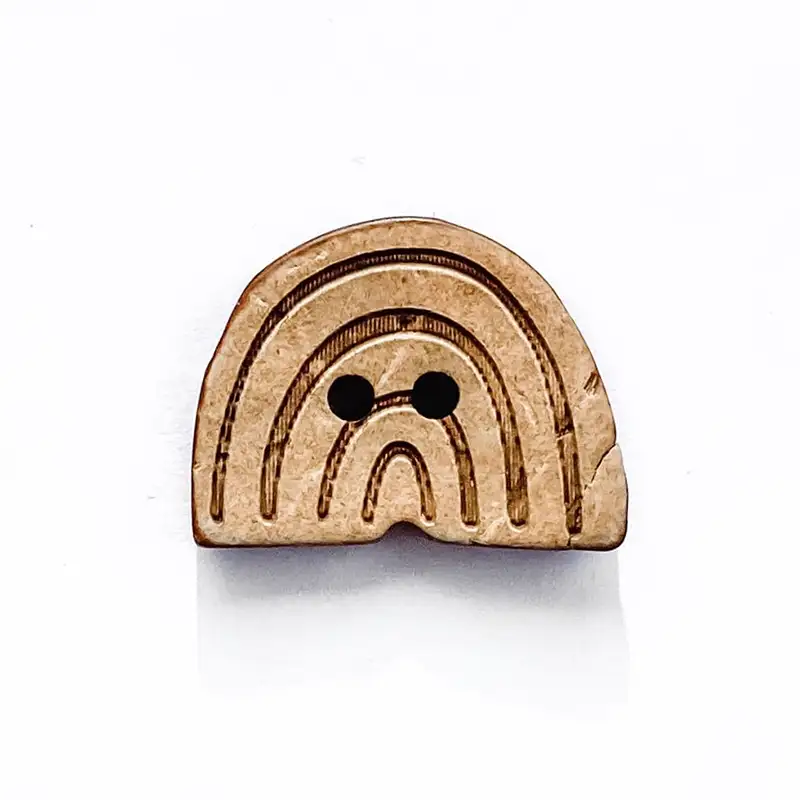 Kokos-Knopf Regenbogen Kontur