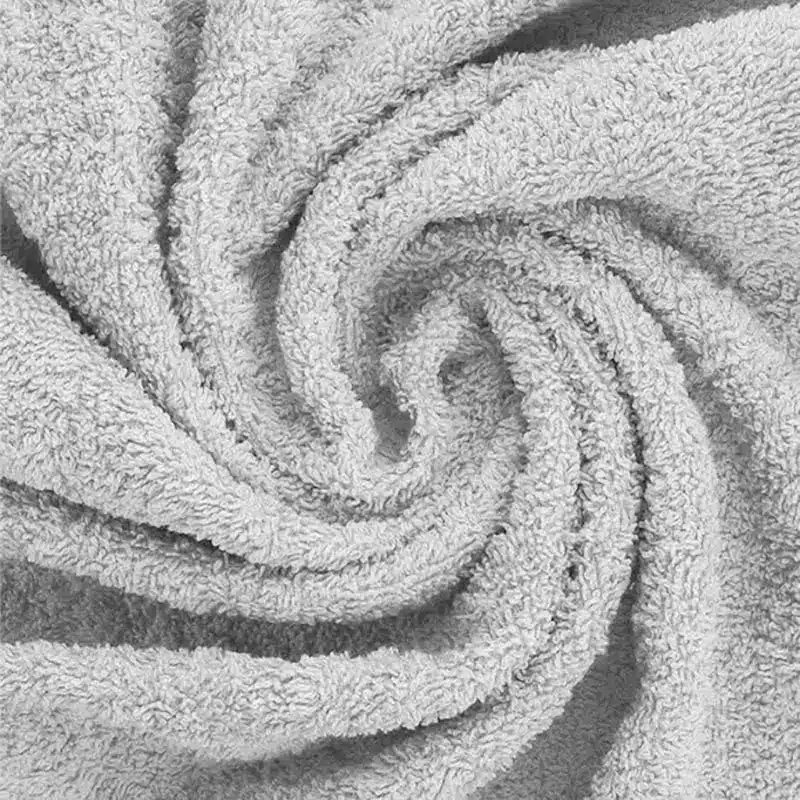 Frotteestoff Silbergrau für Kinder- und Babykleidung.