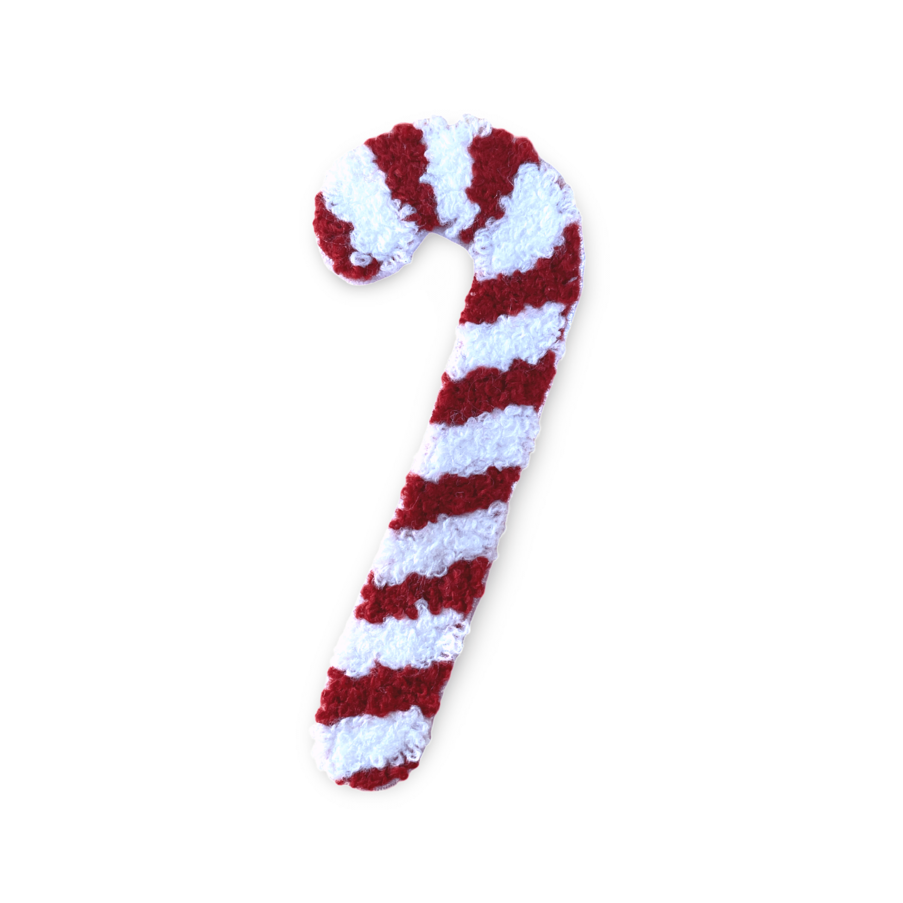 Aufbügelbarer Zuckerstangen-Patch für Weihnachts-DIY-Projekte auf Kinderkleidung; Loop-Patch im Zuckerstangen-Design – ideal für festliche Dekoration