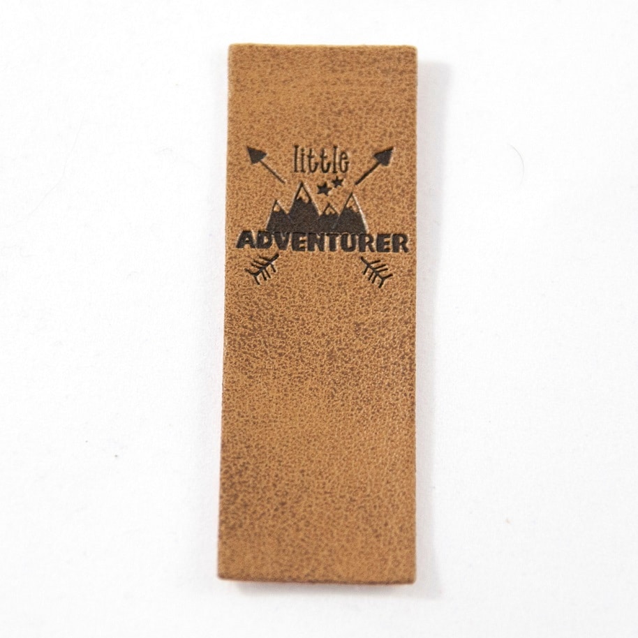 Kunstlederlabels "little Adventurer" 5Stk.