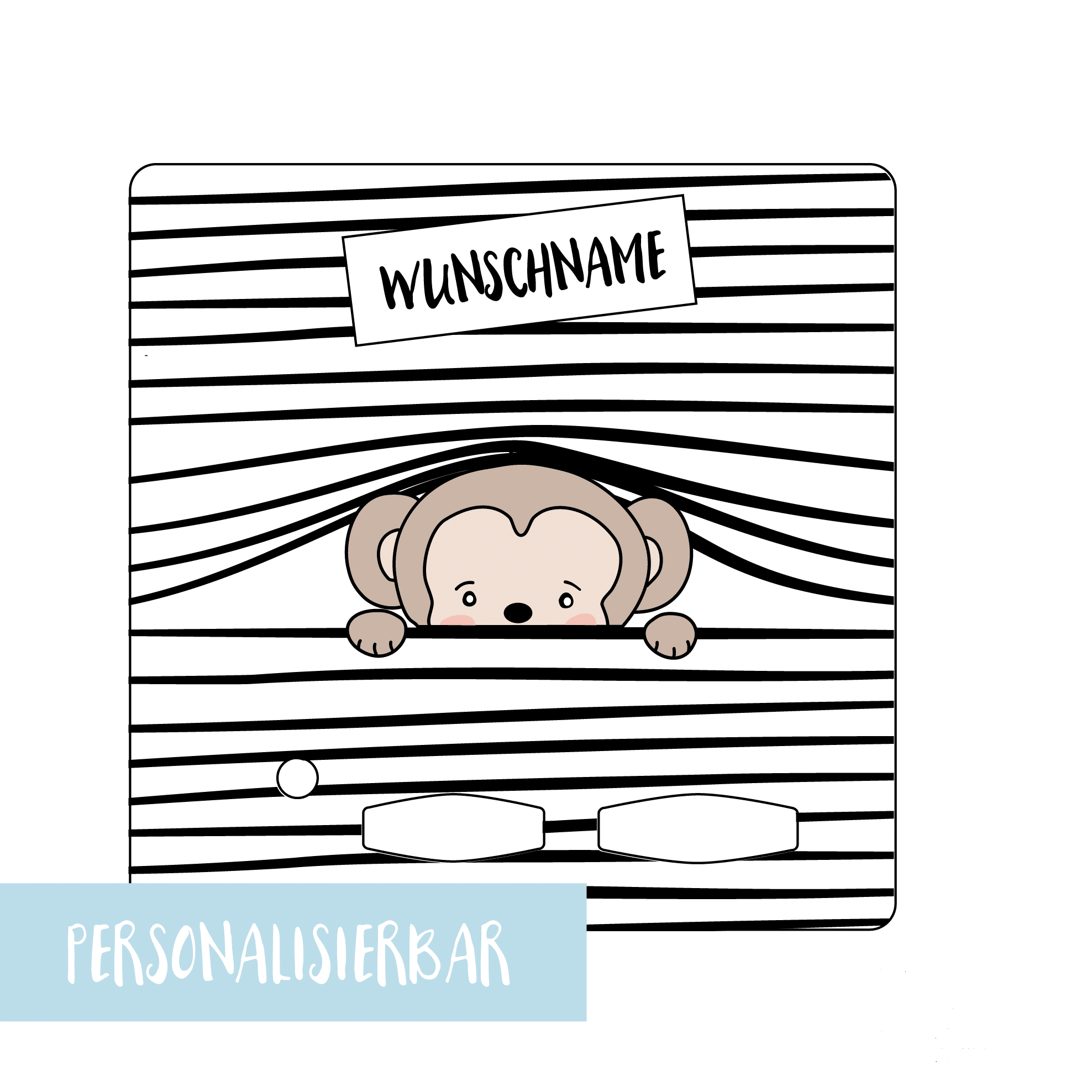 Schutzfolie für die Toniebox Peekaboo Affe