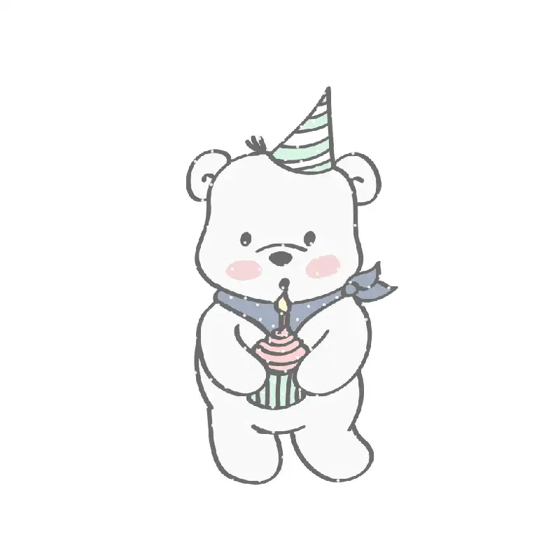 Plotterdatei Bär Geburtstag