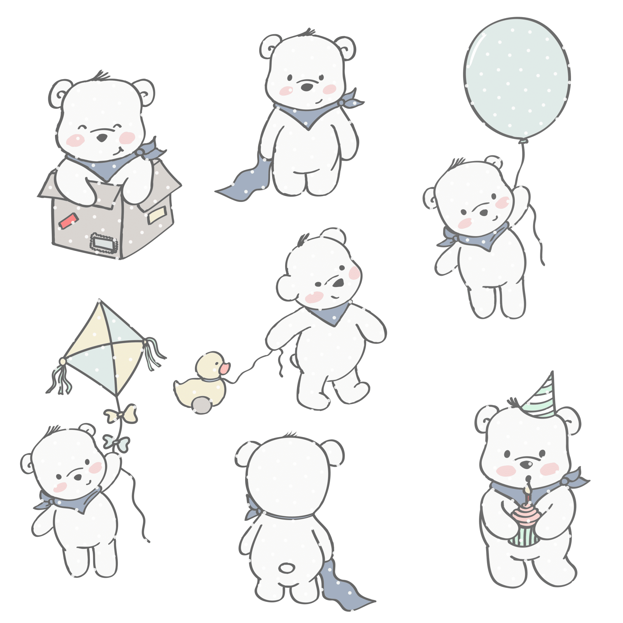 Applivorlage "Finn der Bär Set"