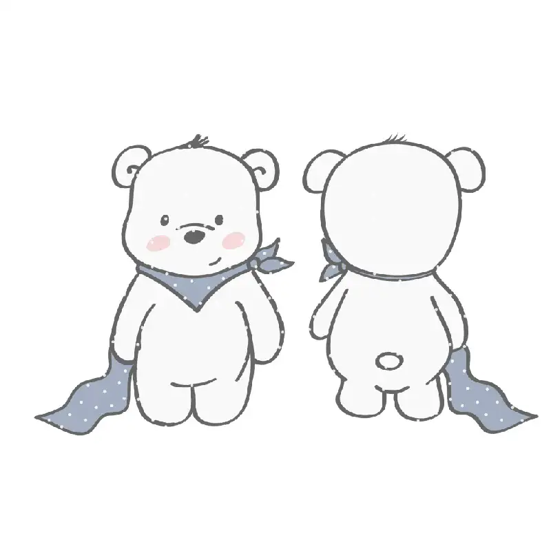 Plotterdatei Bär Schnuffeltuch