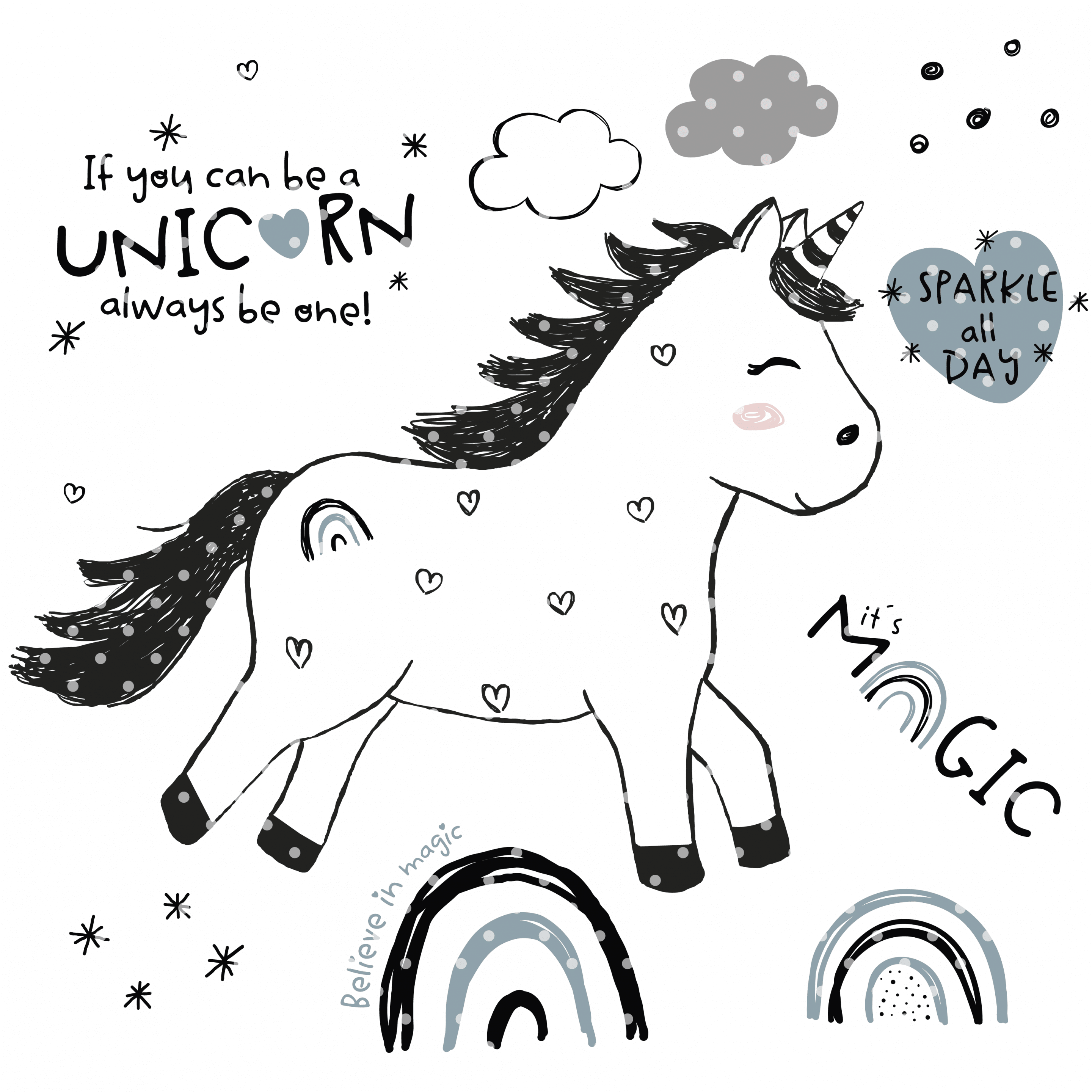 Stickdatei Einhorn Leni