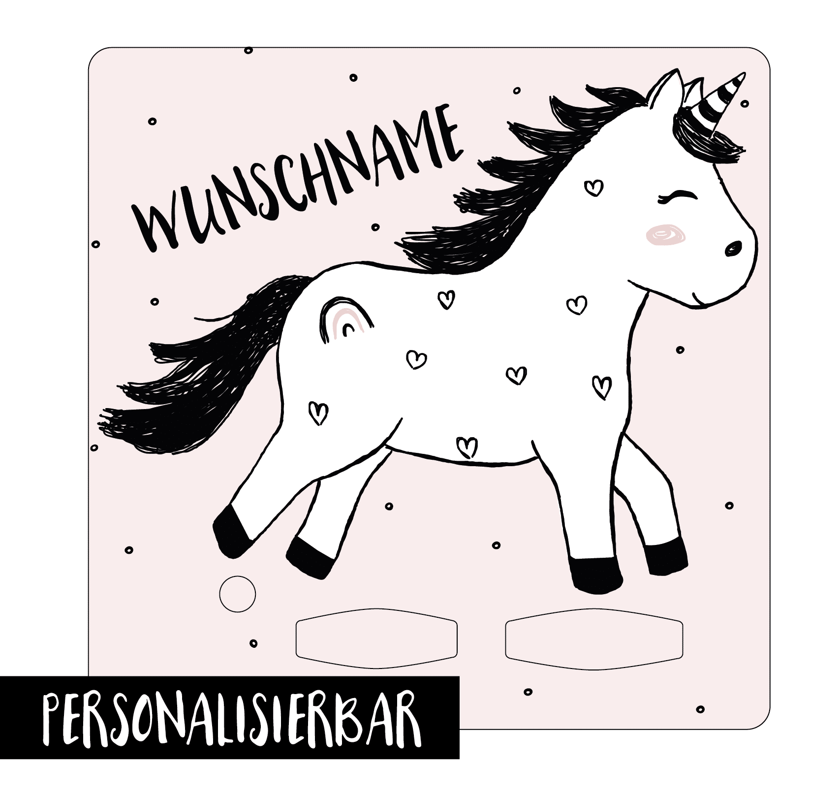 Schutzfolie passend für die Toniebox Einhorn rosa