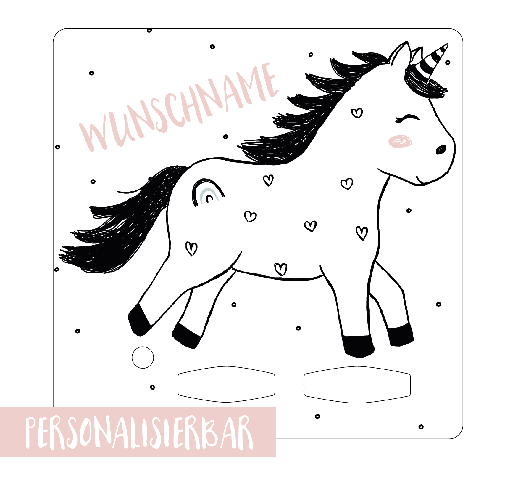 Schutzfolie passend für die Toniebox Einhorn weiss