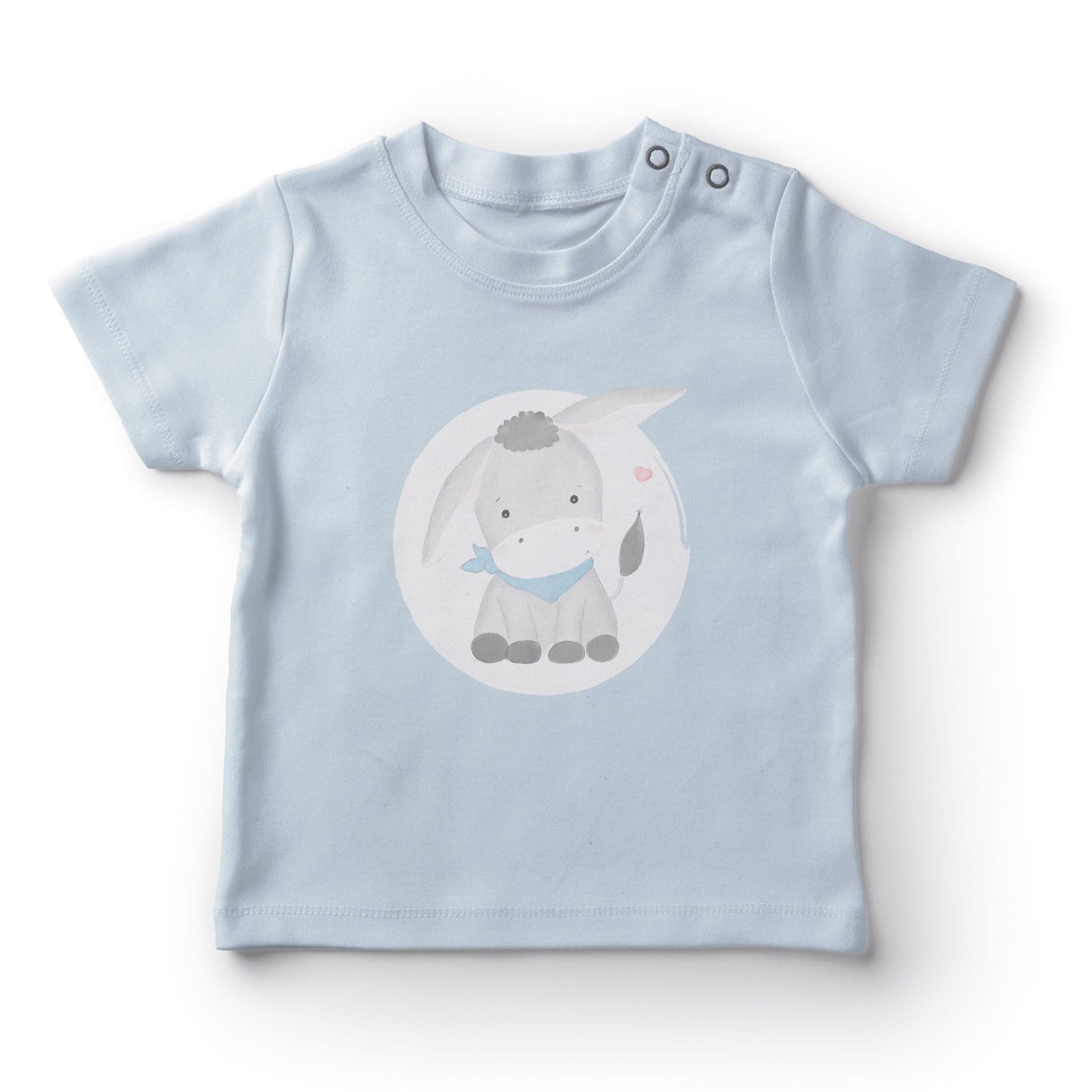 Bügelbild Esel Emblem Bub