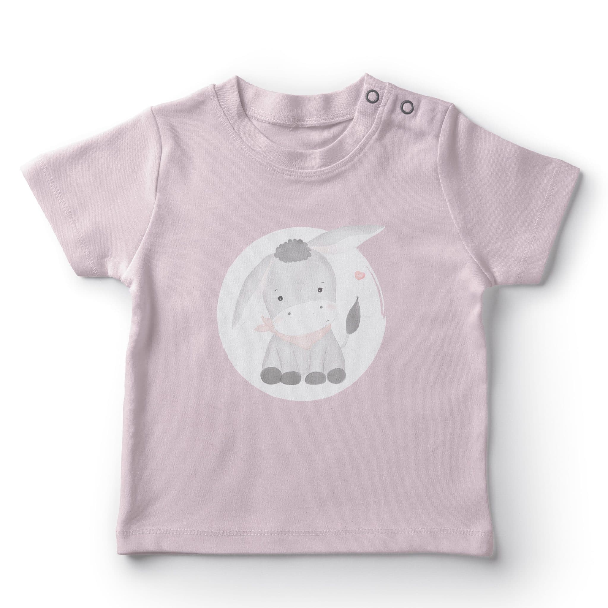 Bügelbild Esel Emblem Mädchen