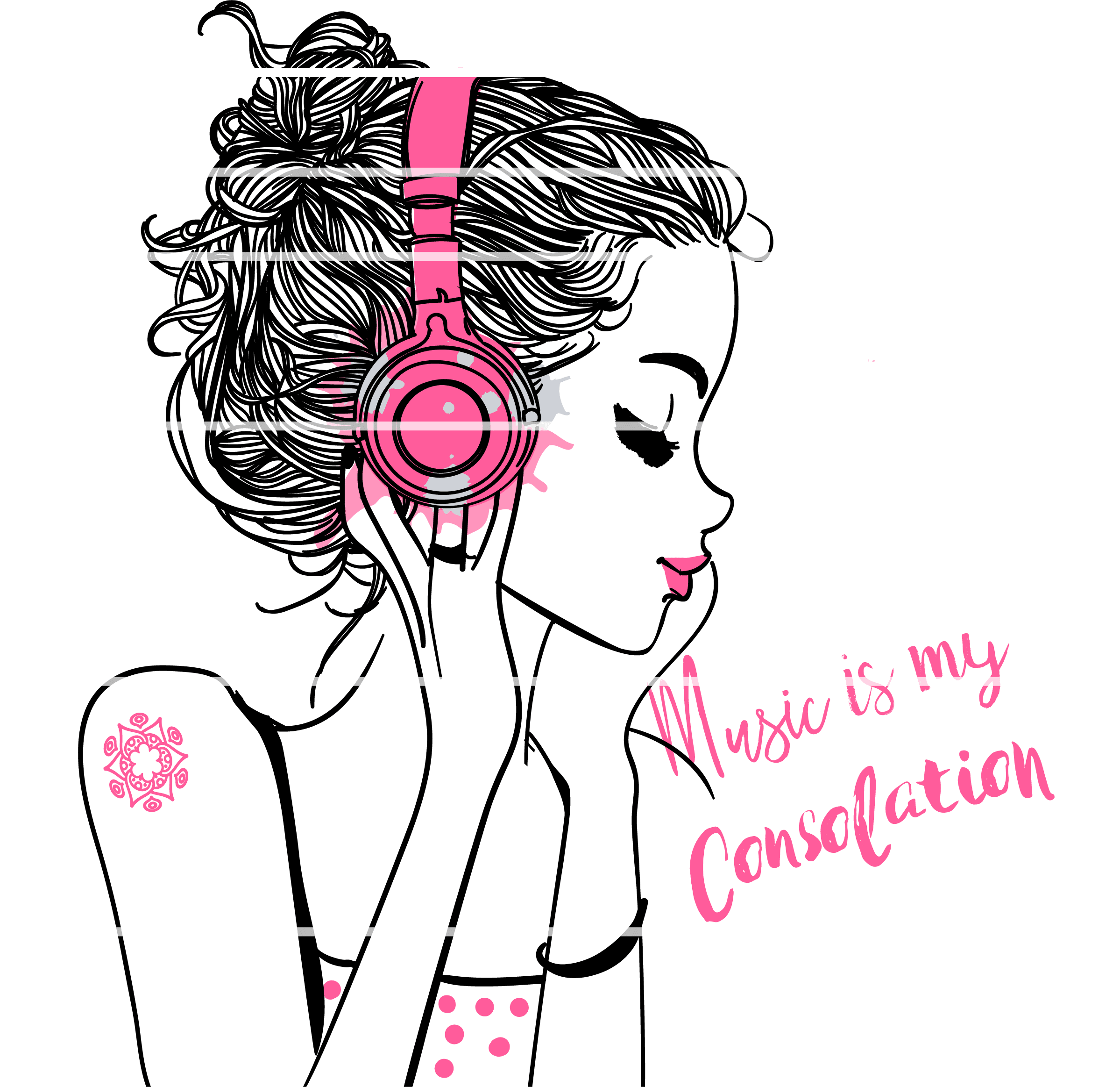 Plotterdatei "Laura loves music"