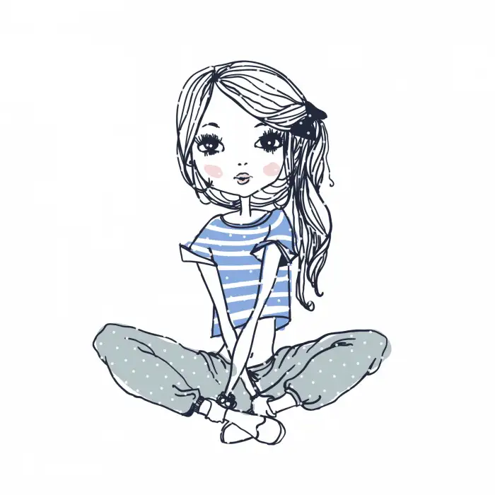 Plotterdatei Mädchen