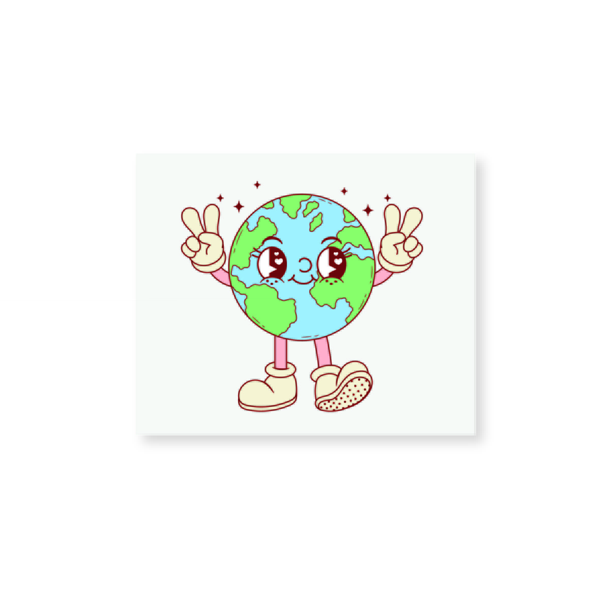 1 Bügelbild "Peace Earth"